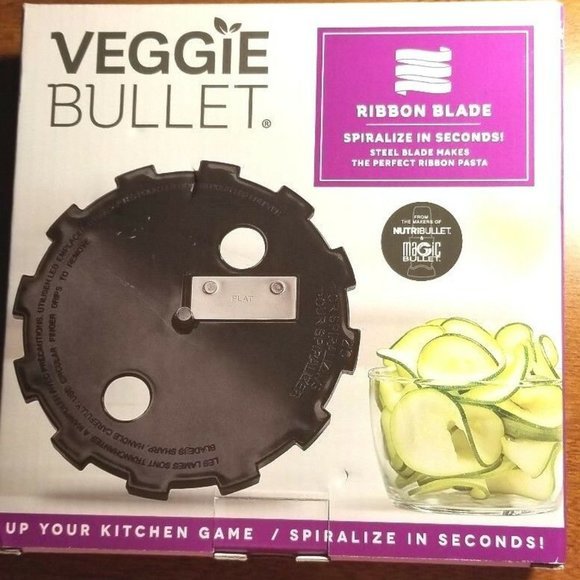Veggie Bullet Ribbon Steel Blade Nutribullet Magic Bullet Cooking‎ Spiralize - Picture 1 of 3